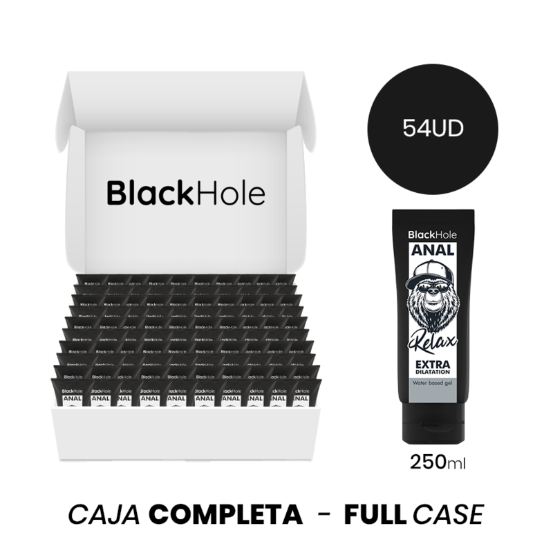 MOQ 54 - BLACK HOLE GEL À BASE d'eau EXTRA DILATATION 250 ML