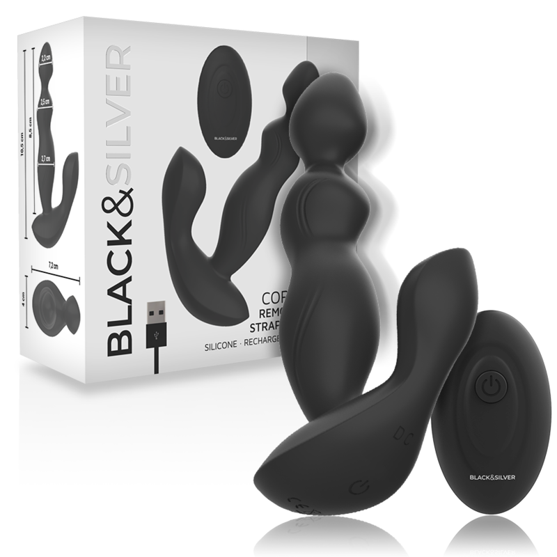 BLACKSILVER - TÉLÉCOMMANDE EN SILICONE POUR PLUG ANAL CORA