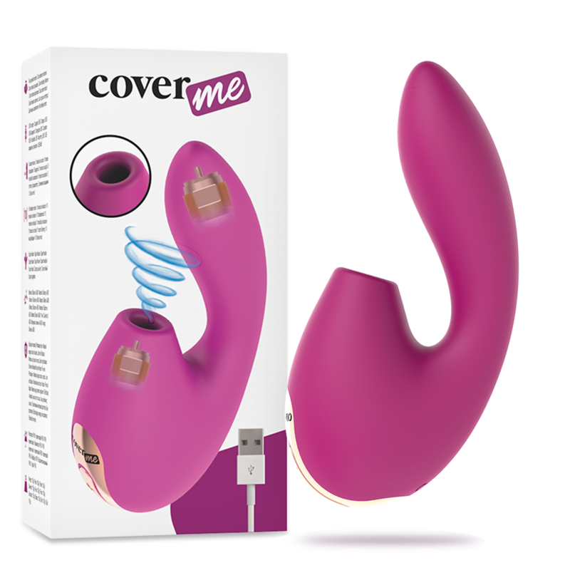 COVERME - ASPIRATEUR CLITORISÉ ET VIBRATEUR PUISSANT POUR LE POINT G