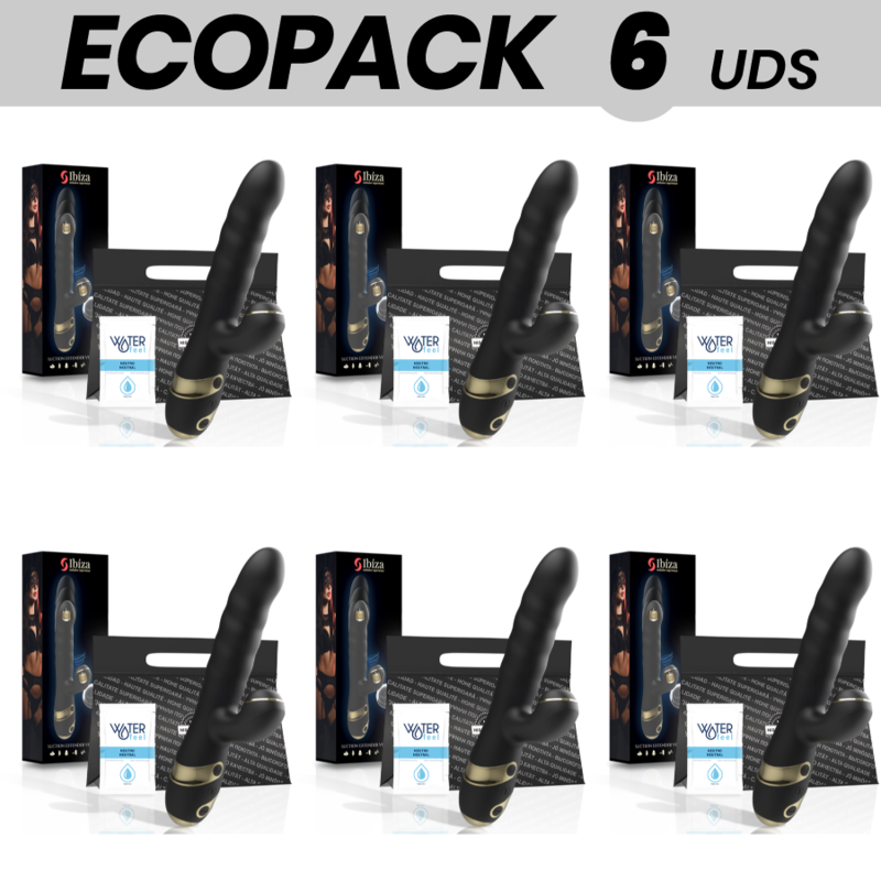 ECOPACK 6 UNITÉS - IBIZA UP  DOWN + VIBRATEUR + ASPIRATION CLITORIS