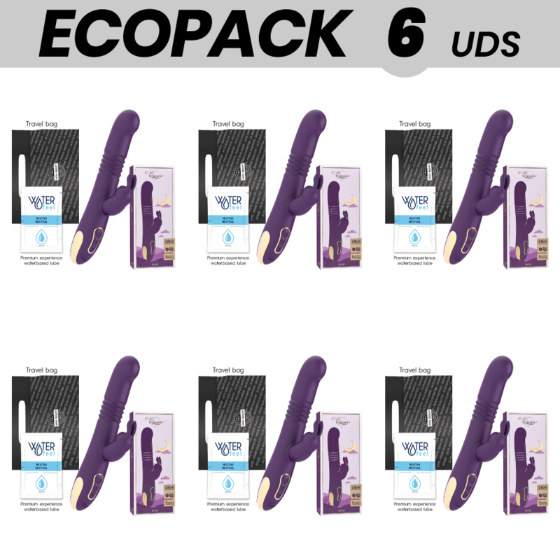 ECOPACK 6 UNITÉS - TREASURE BASTIAN RABBIT UP  DOWN, ROTATOR  VIBRATOR COMPATIBLE CON WATCHME WIRELESS TECHNOLOGY