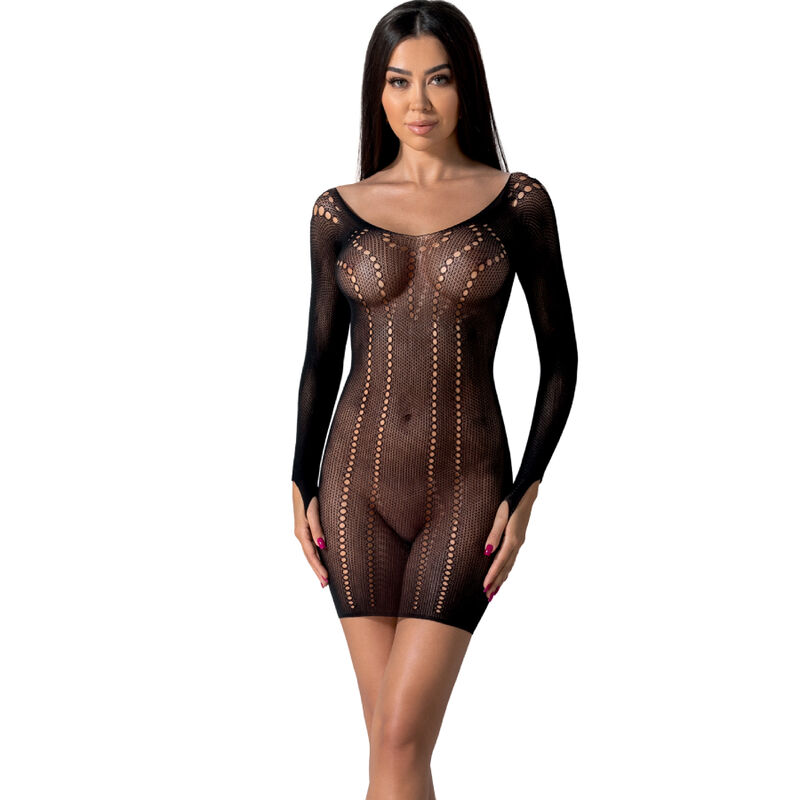 PASSION - BS101 BODYSTOCKING NEGRO TAILLE UNICA