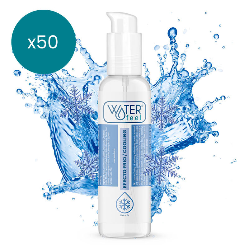 WATERFEEL - LUBRIFIANT EFFET FROID 150 ML PACK 50 UNITÉS
