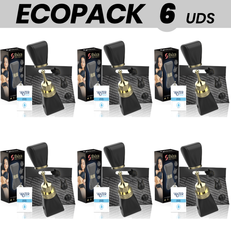 ECOPACK 6 UNITÉS - STIMULATEUR DE CLITO IBIZA 3 TÊTES BOW