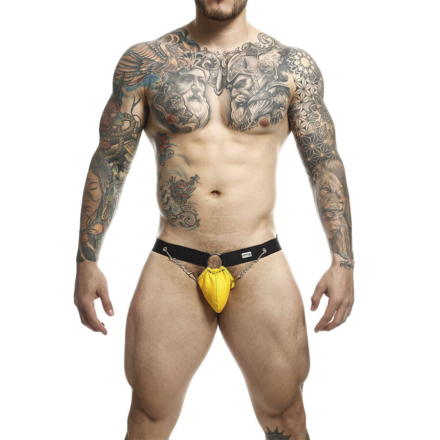 MOB - JOCKSTRAP JAUNE DNGEON AVEC CHAÎNES TAILLE UNIQUE