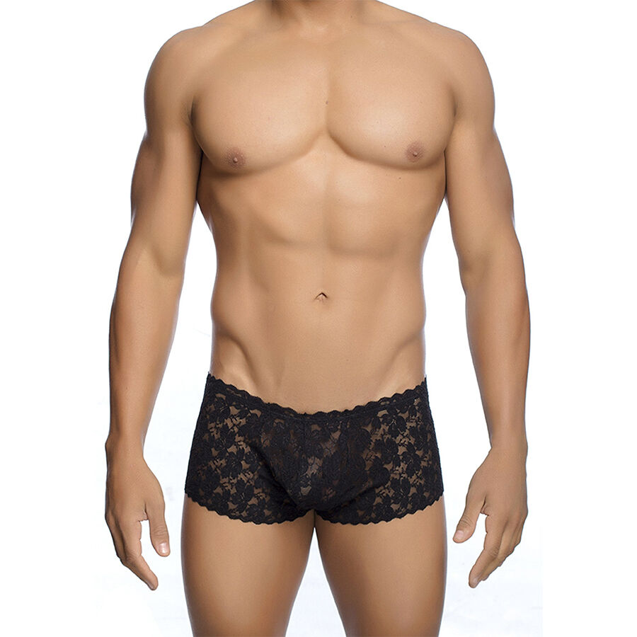 MOB - BOXER ENCAJE NEGRO TAILLE S/M
