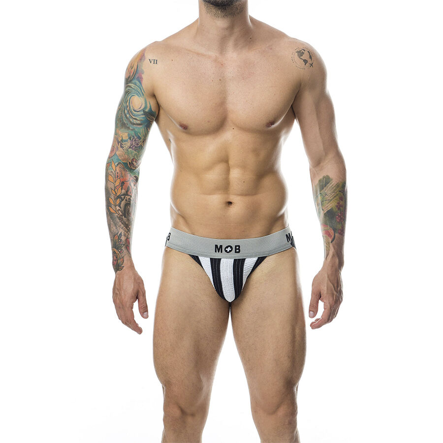 MOB - JOCK CLASICO STRIPE BLANCO TAILLE S
