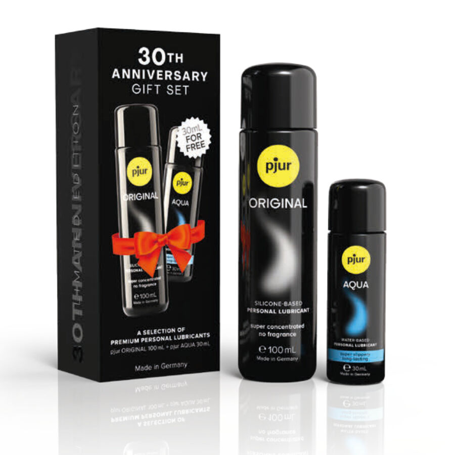 PJUR - COFFRET 30E ANNIVERSAIRE PJUR ORIGINAL 100 ML + PJUR AQUA 30 ML EN cadeau
