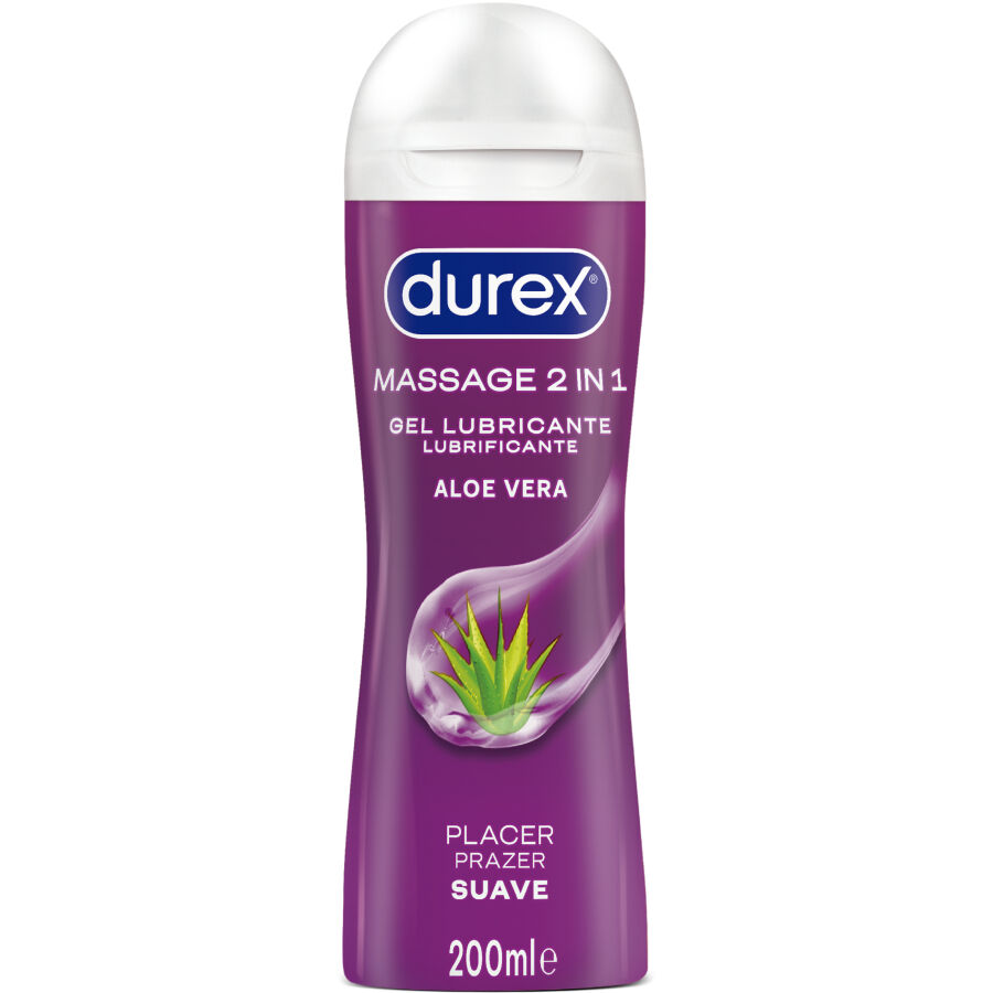 DUREX - GEL LUBRIFIANT DE MASSAGE DOUX À LALOE VERA 200 ML