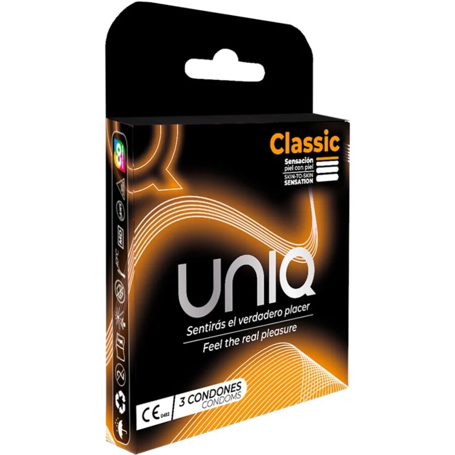 UNIQ - CLASSIC PRÉSERVATIFS SANS LATEX 3 UNITÉS