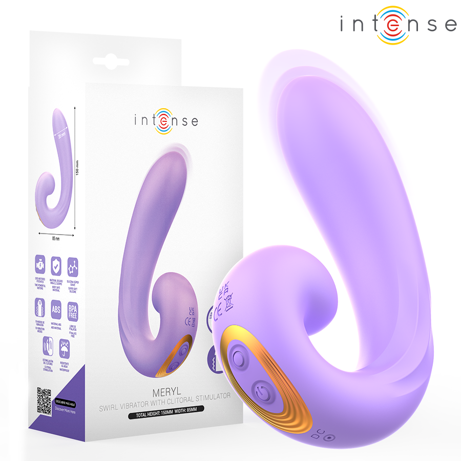 INTENSE - STIMULATEUR DE CLITORIS À DOUBLE VIBRATION MERYL