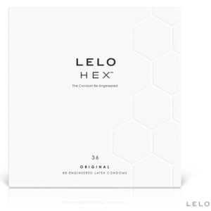 LELO - BOÎTE DE PRÉSERVATIFS HEX 36 UNITÉS
